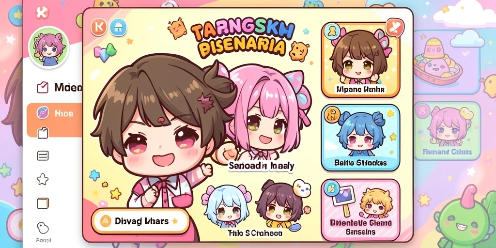 Tangkapan layar fitur baru di menu permainan.