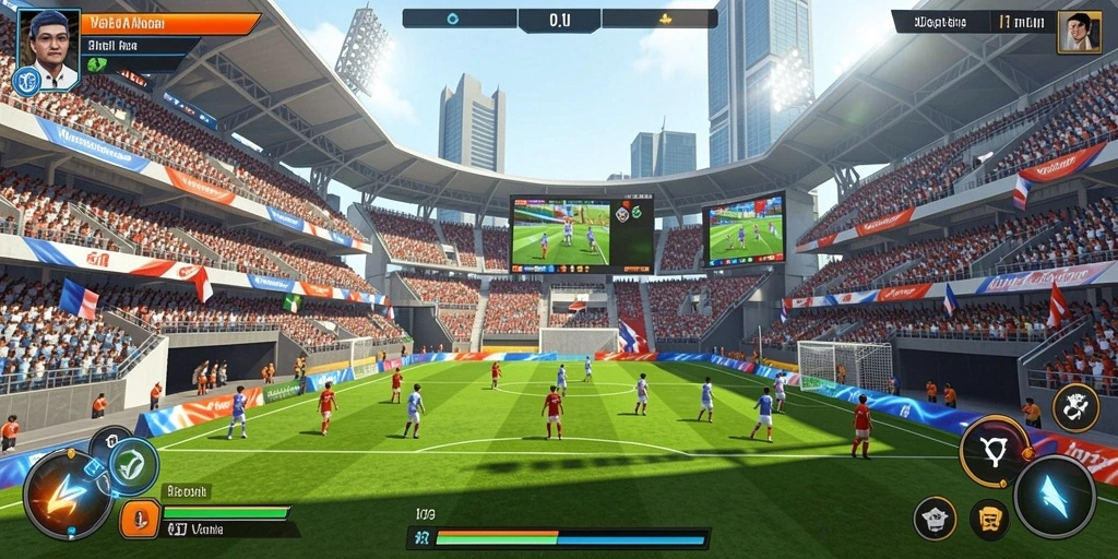Tangkapan layar memperlihatkan level yang menantang dengan rintangan menarik.
