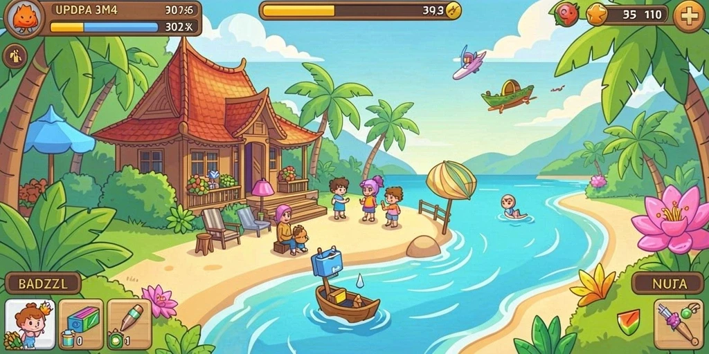 Screenshot memperlihatkan interaksi dengan pemain lain di guild.